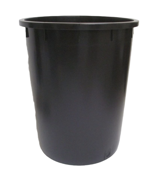 Plastová káď BIDONE 210L (zesílené stěny), černá