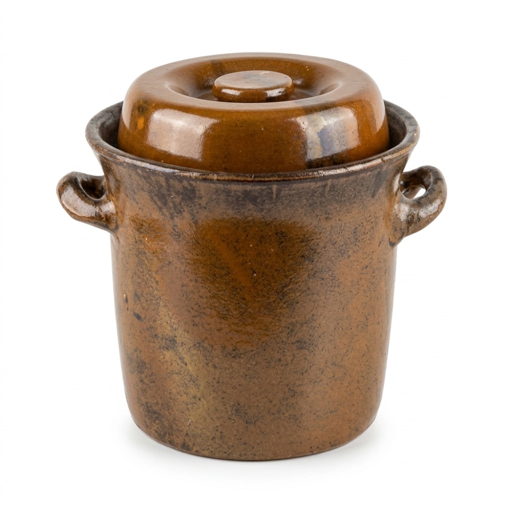 Keramický zelák 5L + víko (17,5/19cm), KOLOMAZNÍK ZÁBŘEH