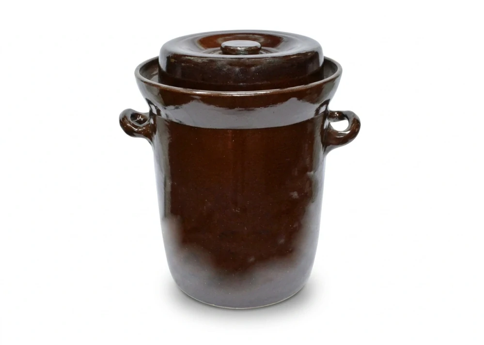 Keramický zelák 25L + víko (27,5/29,5cm), KOLOMAZNÍK ZÁBŘEH