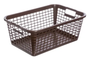 Koš na čisté prádlo 80L, 67x45cm, výška 29cm, hnědá barva