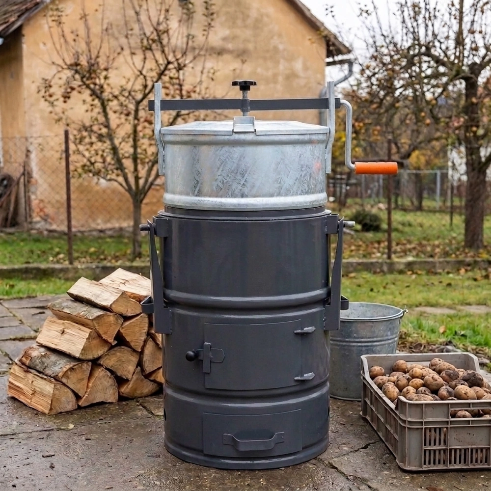 Pařák na brambory, pozinkovaný 100L
