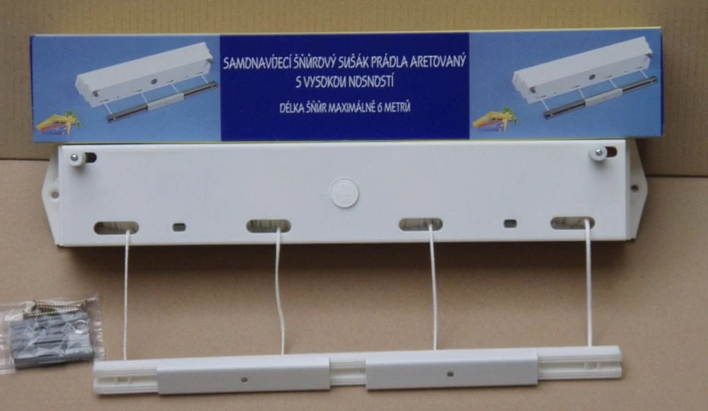 Sušák navíjecí 24m (4 šňůry po 6m)