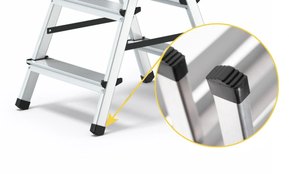 Hliníkové štafle 2x7 oboustranné DD7, DRABEST HOME (nosnost 125kg) 