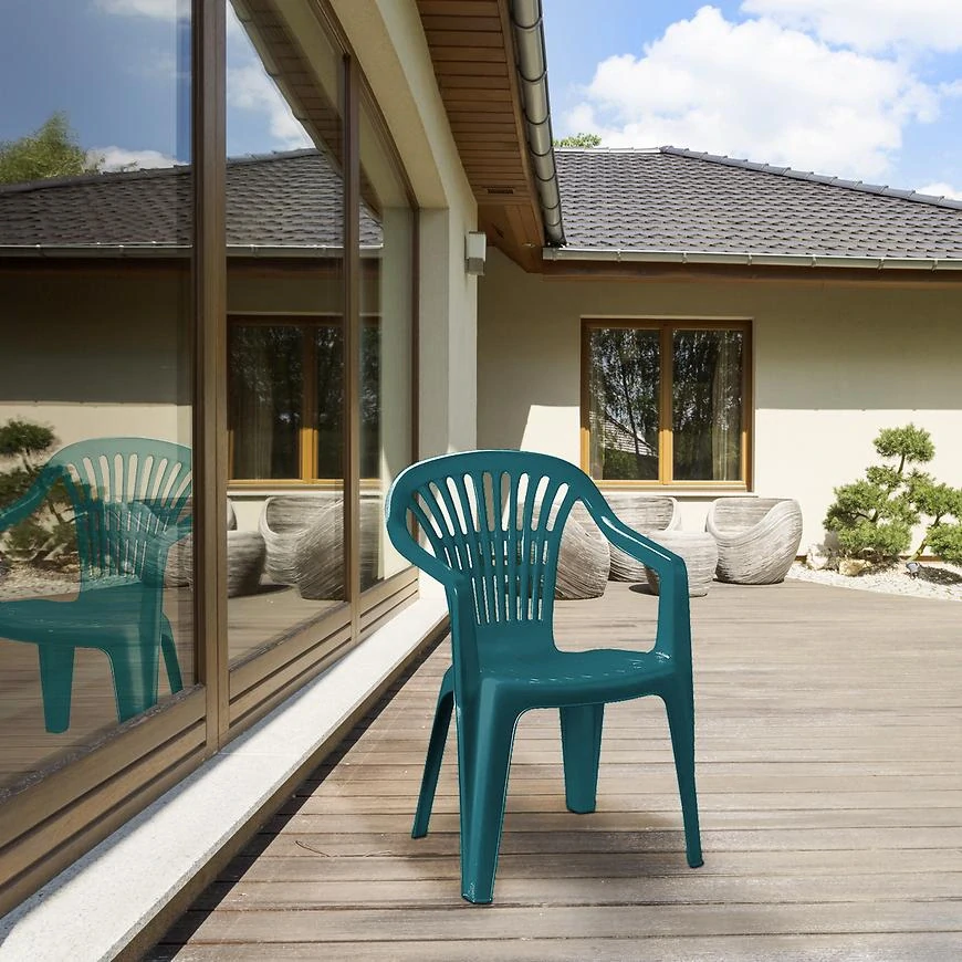 Plastová židle nízká SCILLA, zelená