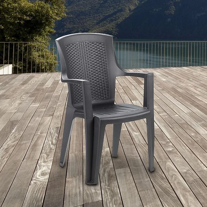Plastová židle EDEN LUX, antracit