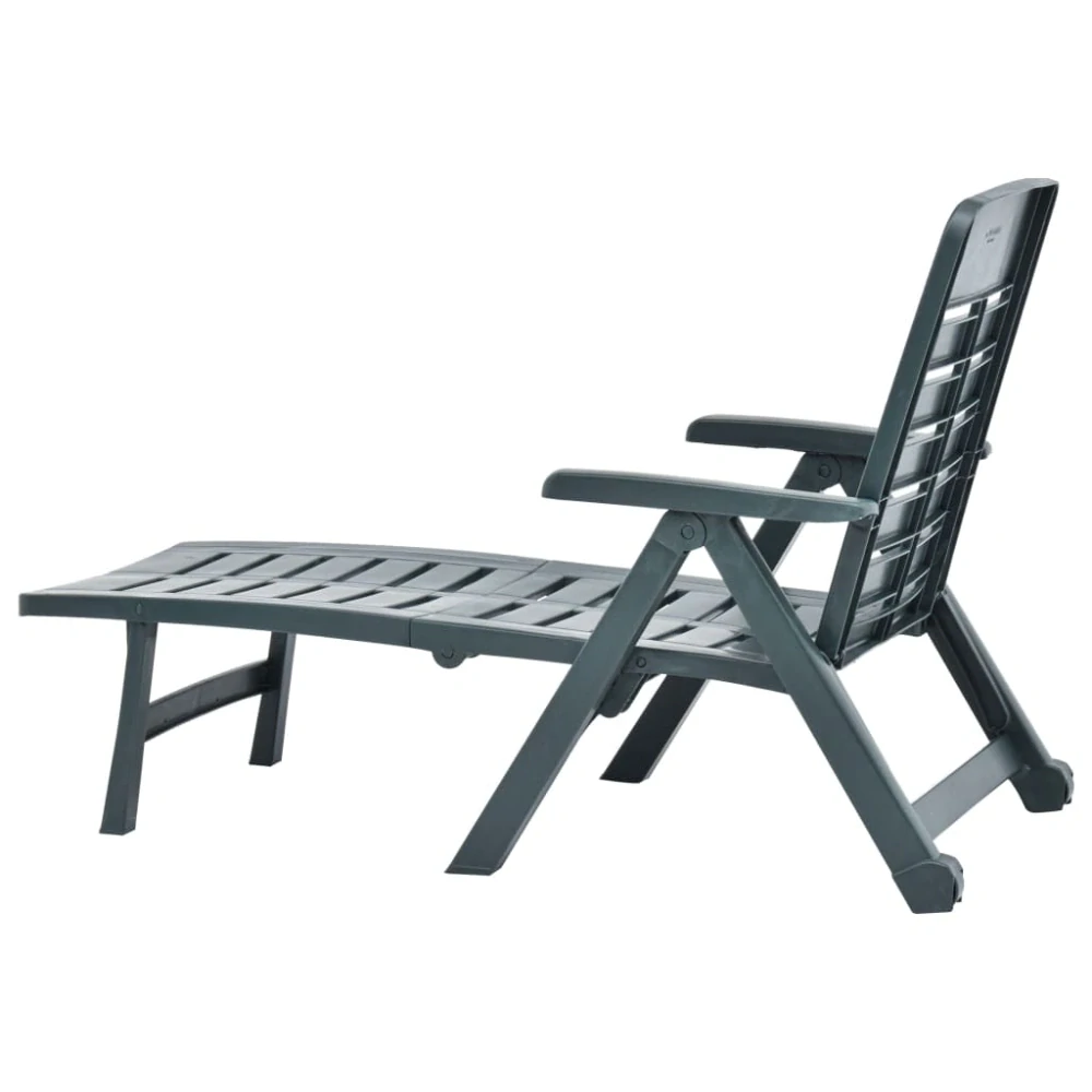 Plastové polohovací lehátko SMERALDO (š.72 x h.189 x v.96cm), zelená
