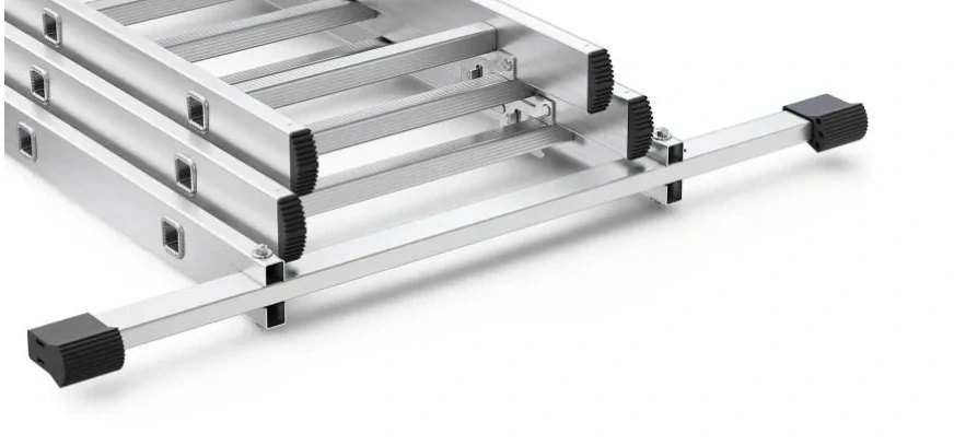 Hliníkový žebřík 3x10 příček, třídílný výsuvný DRABEST DW3-10 HOME