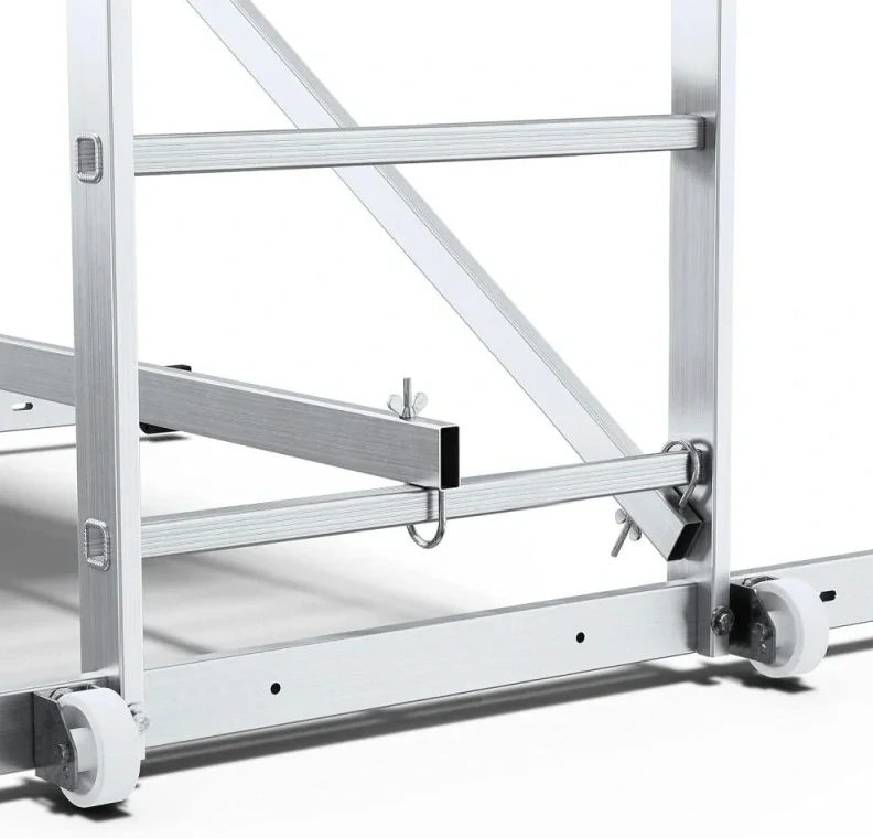 Lešení žebříkové IKAR PRO s plošinou, výška lešení 3m (pracovní výška 4m), nosnost 150kg