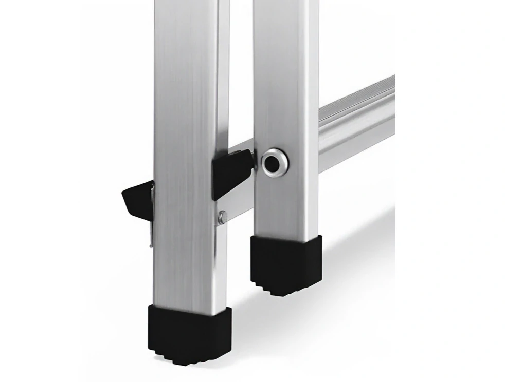 Hliníkové schůdky 4 stupně, jednostranné DRABEST ALD4 HOME (nosnost 125kg) 