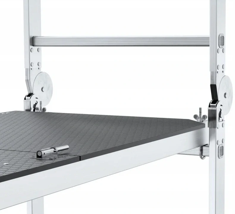 Lešení žebříkové IKAR PRO s plošinou, výška lešení 3m (pracovní výška 4m), nosnost 150kg