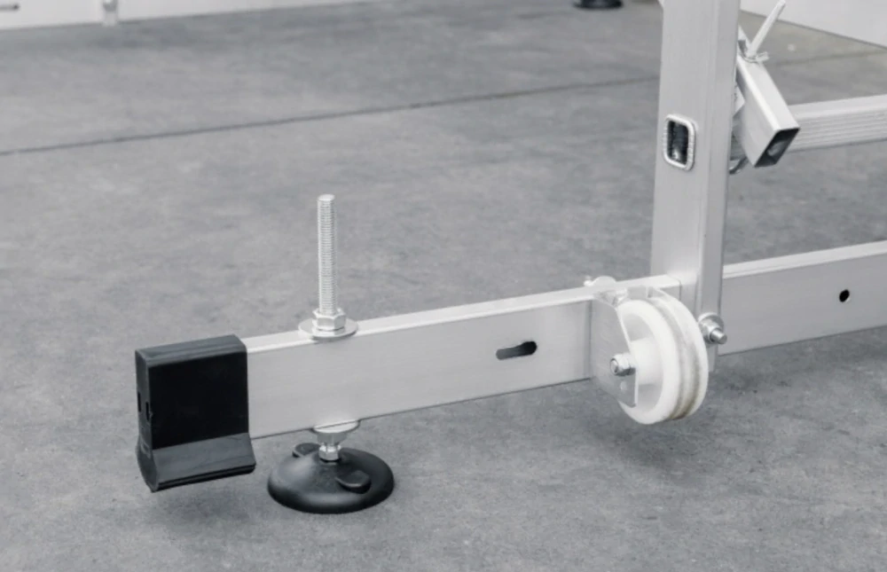 Lešení žebříkové HECTOR PRO s plošinou, výška lešení 4m (pracovní výška 4,8m), nosnost 150kg
