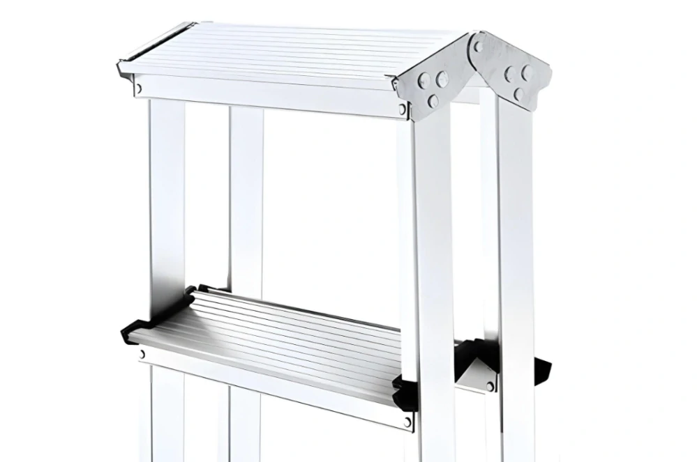 Hliníkové štafle 2x4 oboustranné DD4, DRABEST HOME (nosnost 125kg) 