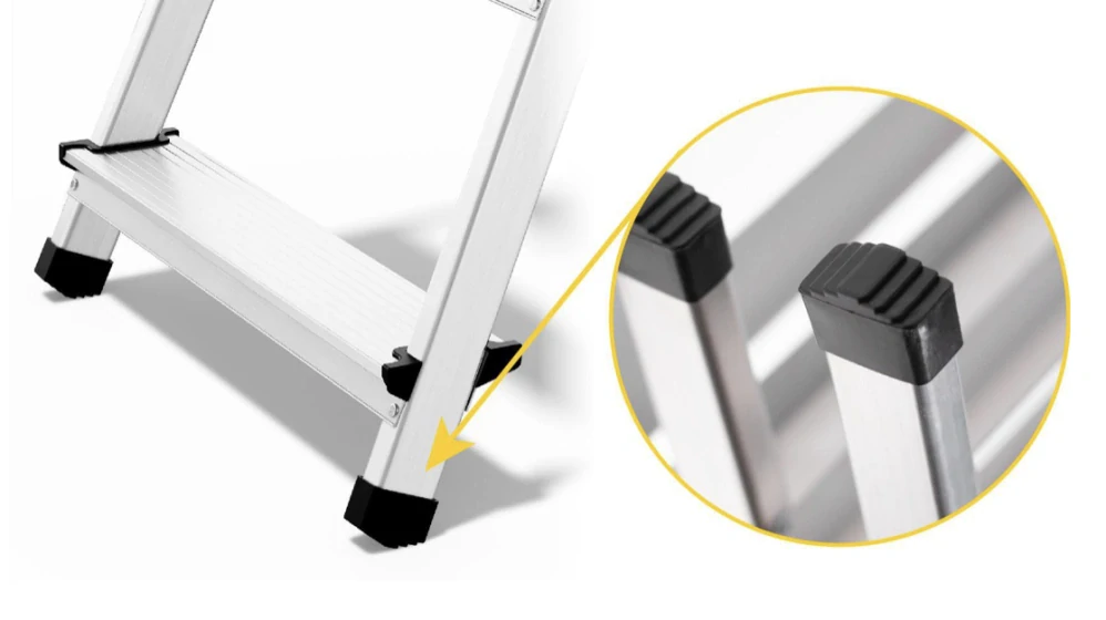 Hliníkové schůdky 4 stupně, jednostranné DRABEST ALD4 HOME (nosnost 125kg) 