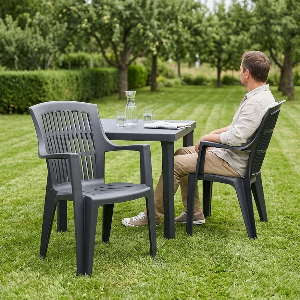 Plastová židle ARPA LUX, antracit