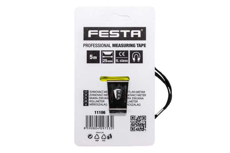 Metr svinovací FESTA Magnetic 5mx25mm
