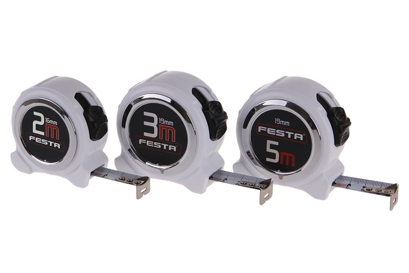 Metr svinovací FESTA 2mx16mm BÍLÝ