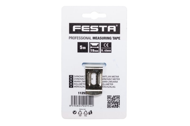 Metr svinovací FESTA 5mx19mm BÍLÝ