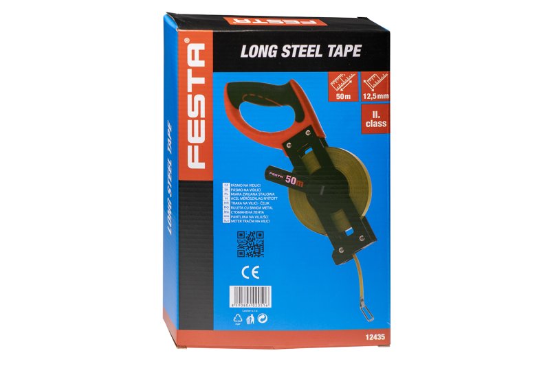 Pásmo na vidlici FESTA 50mx12. 5mm ocel