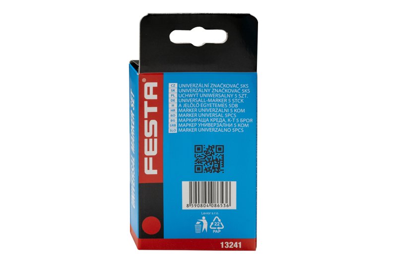 Značkovač univerzální FESTA 120mm červený 5ks