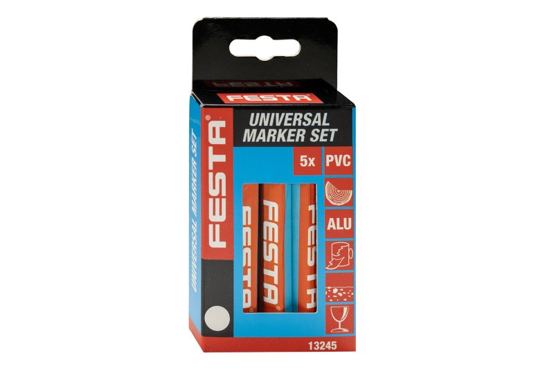 Značkovač univerzální FESTA 120mm bílý 5ks