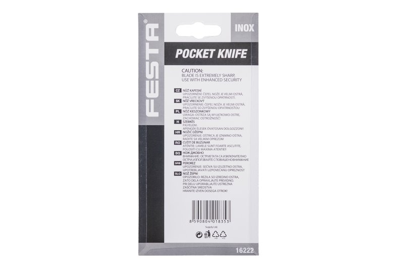 Nůž zavírací FESTA (plast)