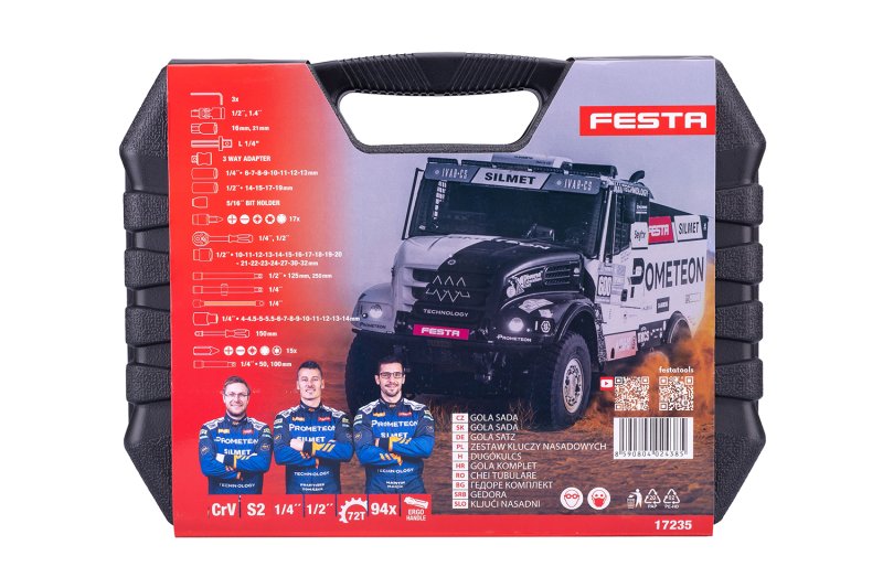 Gola sada FESTA CrV 94ks 1/4"-1/2"