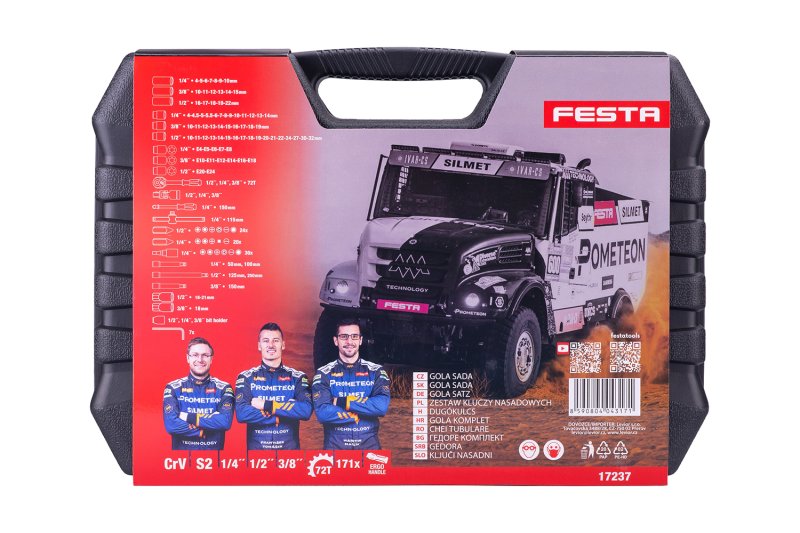 Gola sada FESTA CrV 171ks 1/4"-1/2"-3/8"