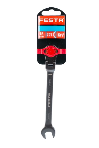Klíč ráčnový kloubový FESTA CrV 15mm 72T