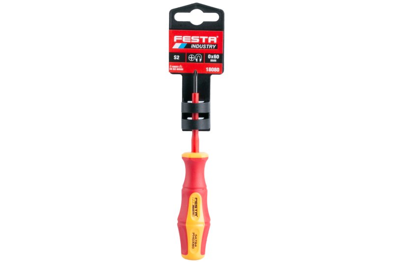 Šroubovák elektro FESTA CrV PH 0x60mm VDE 1kV