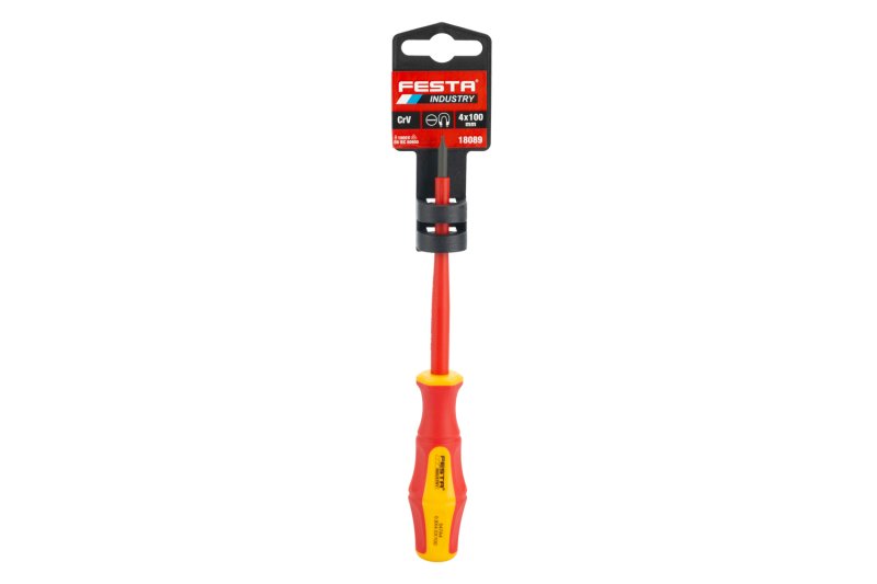 Šroubovák elektro FESTA CrV S 4x100mm VDE 1kV