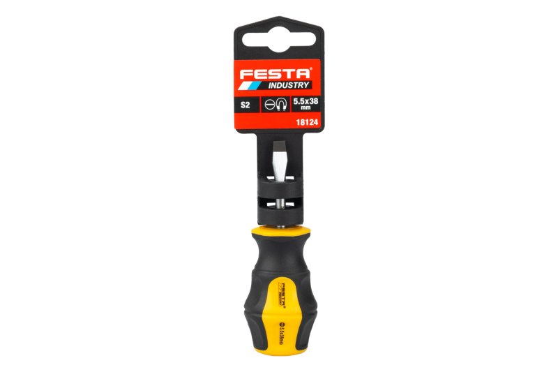 Šroubovák plochý FESTA S2 S 5, 5x38 krátký