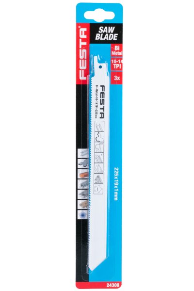 Plátek pilový FESTA do ocasky 225x19x1mm BiM 3ks