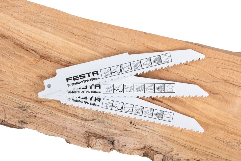 Plátek pilový FESTA do ocasky 150x22x1. 6mm BiM 3ks