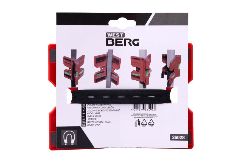 WingStar sloupková vodováha magnetická 3l