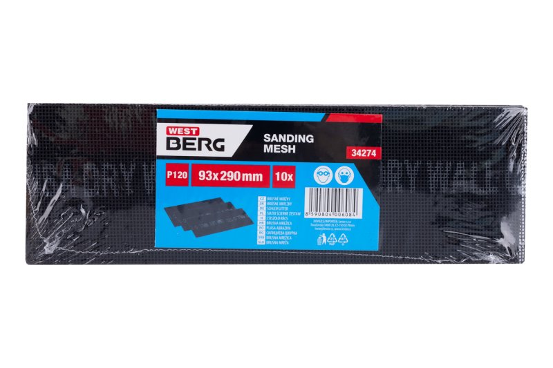 Mřížka brusná 93x290mm P120 10ks