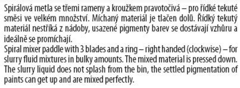 Míchadlo FESTA s kruhem L 120mm M14 ZN