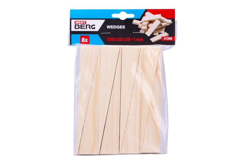 Klínky montážní WOODY 150x25x25-1mm 8ks