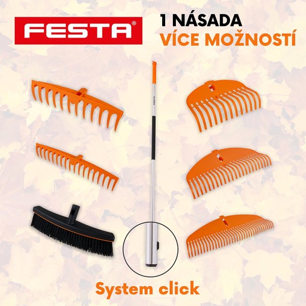 Smeták 37cm na násadu FESTA click