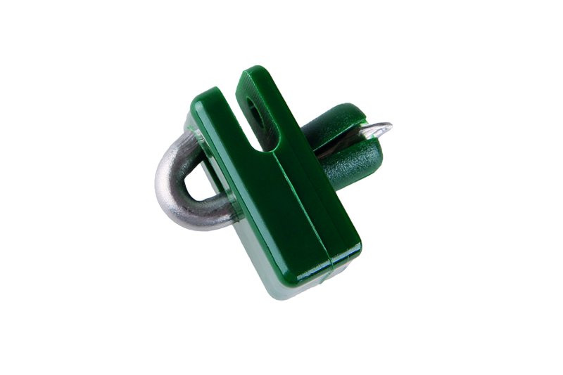 Upínka drátu zelená, nerez hrot (1ks)