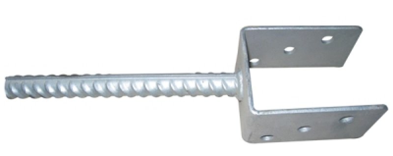 Patka sloupku U 121x60x100mm tl. 4mm trn 20x200mm ZN