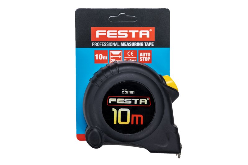 Metr svinovací FESTA Autolock 10mx25mm