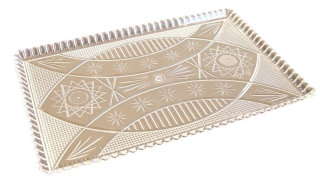 Podnos 22x14cm, KRYSTAL, brus, plast