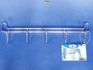 Věšák 5-háčků, SLIM 27x4x7  27.10.26.