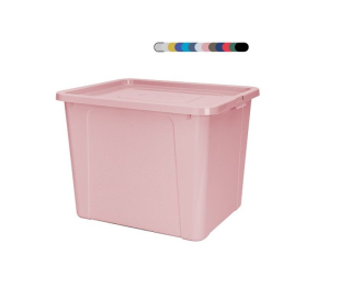 Box 30,0l+víko, plný, 40x33x30cm, černý RASTR, MULTIBOX, plast