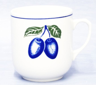 Hrnek 300ml TROJKA-ŠVESTKY PG003, čes.porcelán