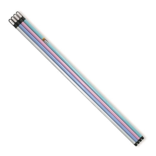 Hůl 130cm STANDARD MIX barev-hrubý závit