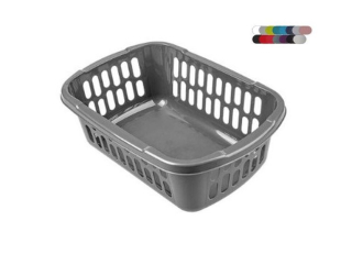 Košík 22x15x 8cm, AŹUR malý, black, tyrkys, plast