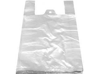Taška PE, 12kg/ 50ks, 30+20x60cm, BÍLÁ, pevná