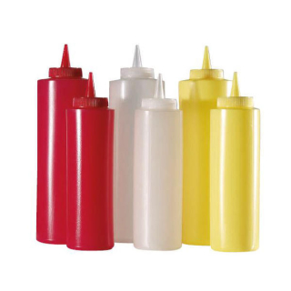 Láhev 0,36l SAUCE-omáčky, špička, MIX, plast