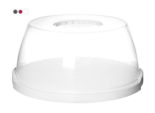 Podnos d31x15cm s víkem, na dort,, ucho, plast